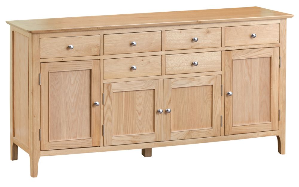 NEWPORT OAK 4 Door Sideboard Living & Dining Furniture Alexander